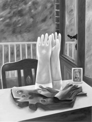 S/W Foto Stillleben für die Brigade Clara Zetkin     